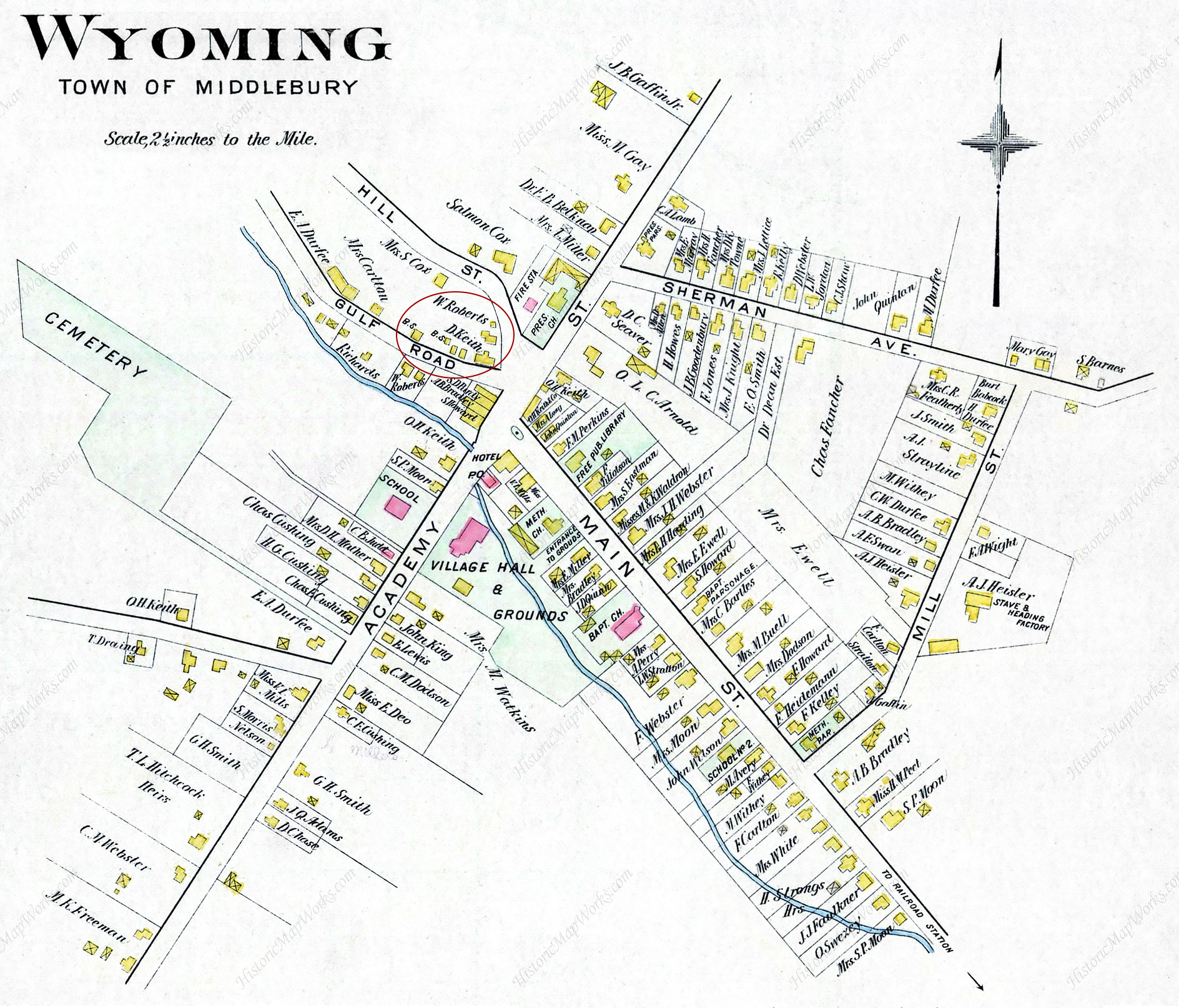 1902 Village of Wyoming Map